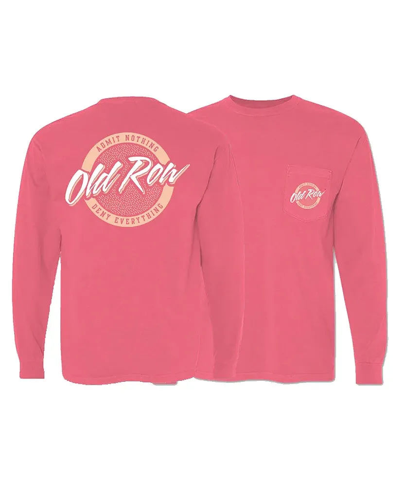 Old Row - Circle Logo Long Sleeve Pocket Tee