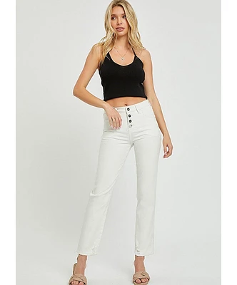 Morgan Mid-Rise Slim Leg Jeans