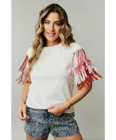 Friday Feeling Fringe Top