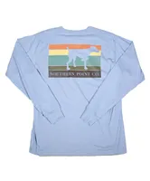 Southern Point - Silhouette Block Long Sleeve Tee