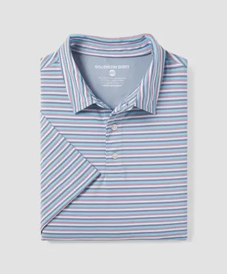 Southern Shirt Co - Pebble Brook Stripe Polo