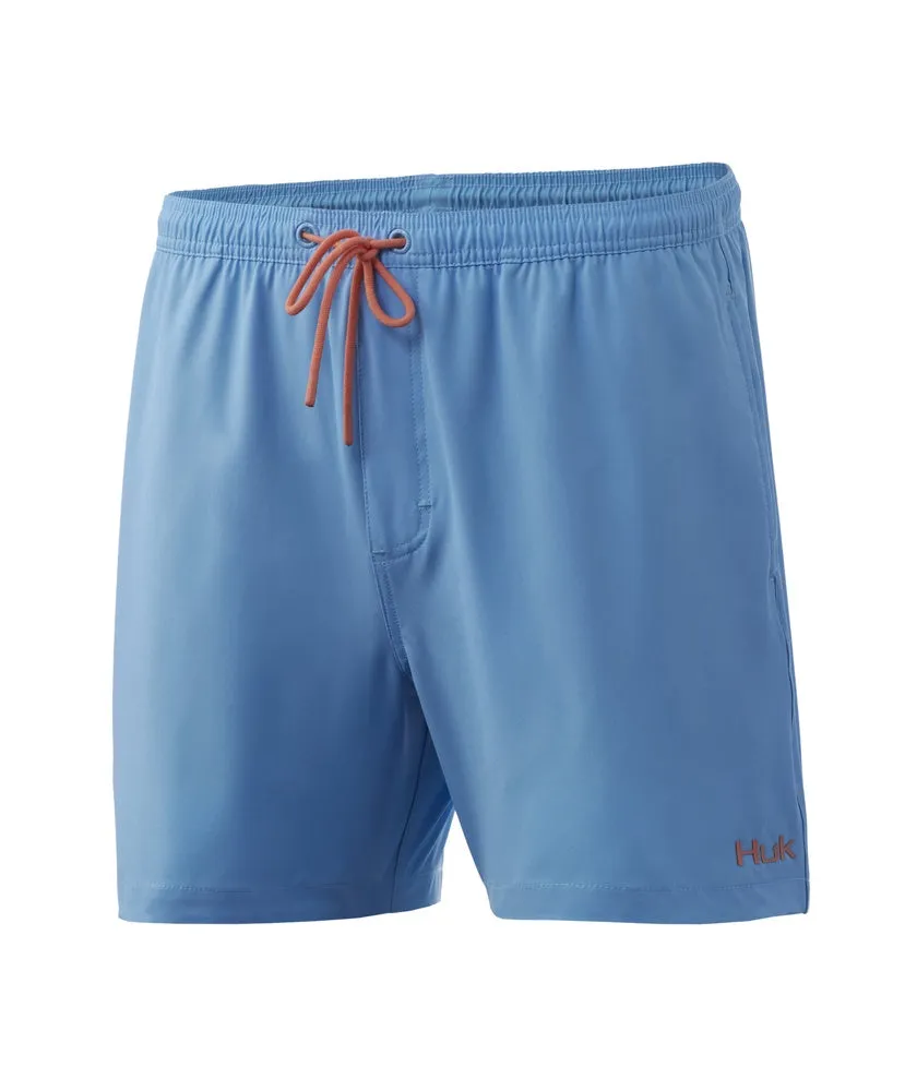 Huk Men's Pursuit Volley Swim Shorts, Large, Blue