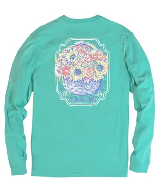 Southern Shirt Co - Basket of Flowers Long Sleeve Tee