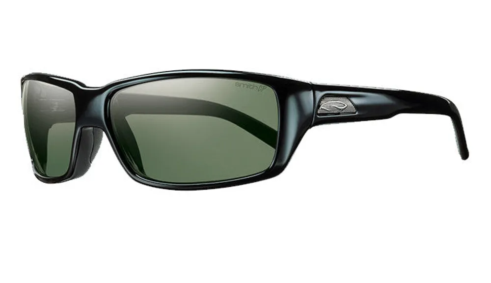 SMITH CASTAWAY SUNGLASSES matte Black chromapop polarized grey green