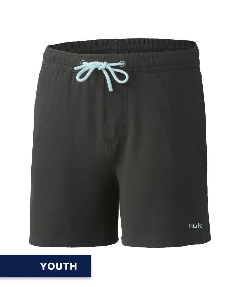 Huk Men's Pursuit Volley Swim Shorts, Large, Blue