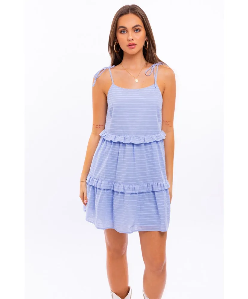 Sunshine Daisy Flower Mesh Skater Dress