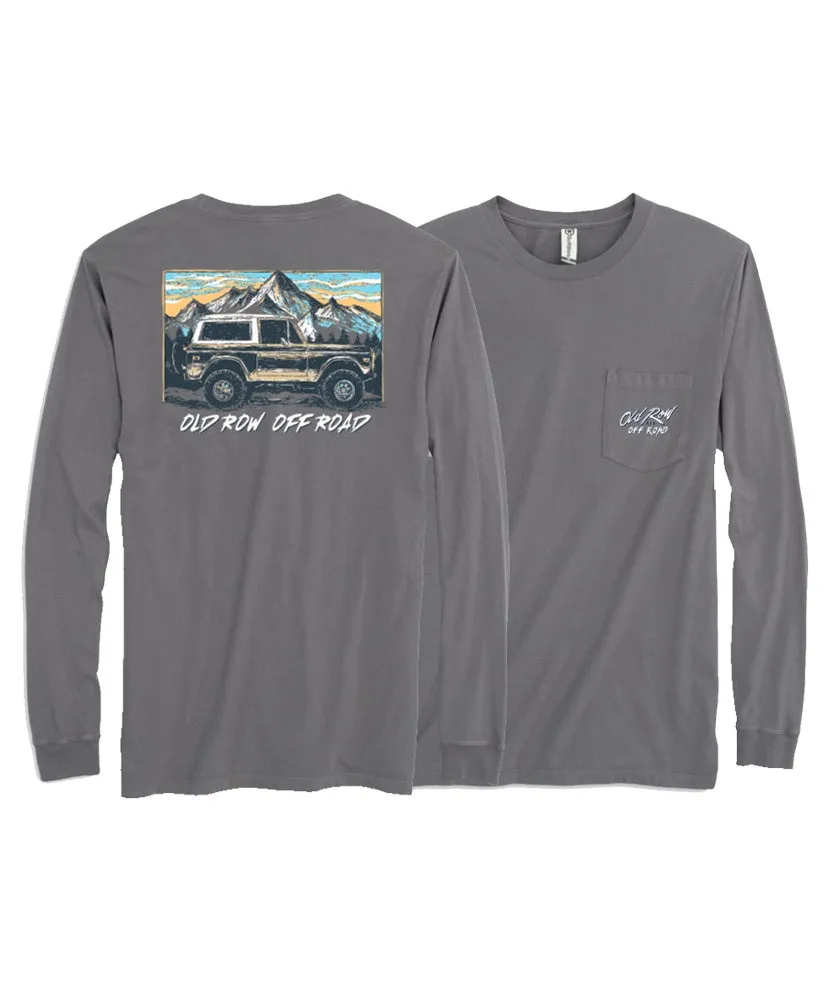 Old Row - Off Road Bronco Long Sleeve Pocket Tee