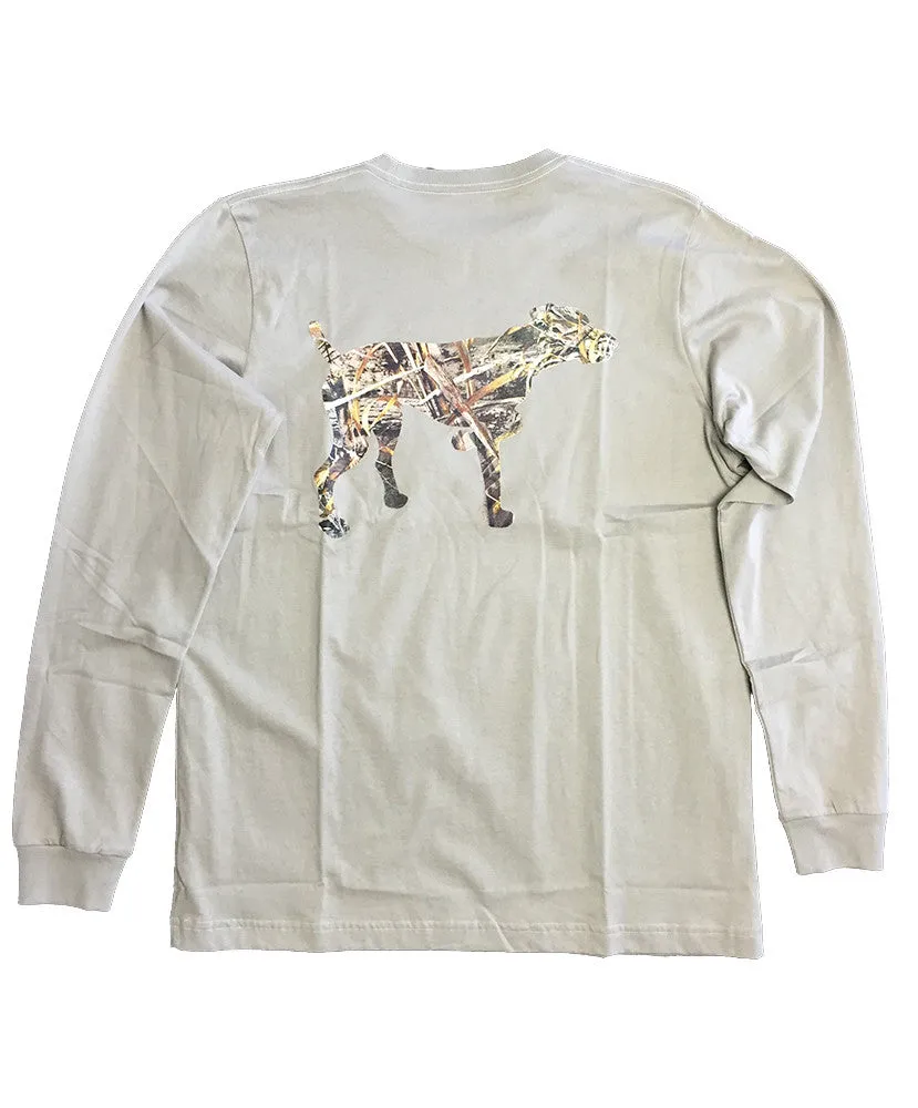 Southern Point - Signature Camo Logo Dog Long Sleeve Tee