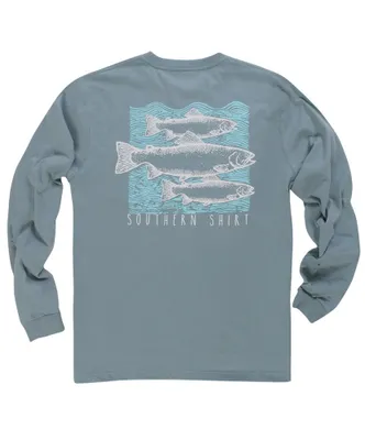 Southern Shirt Co - Blockprint Trout Long Sleeve Tee