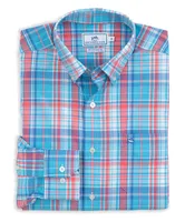 Southern Tide - Bellevue Plaid Intercoastal Performance Long Sleeve Tee