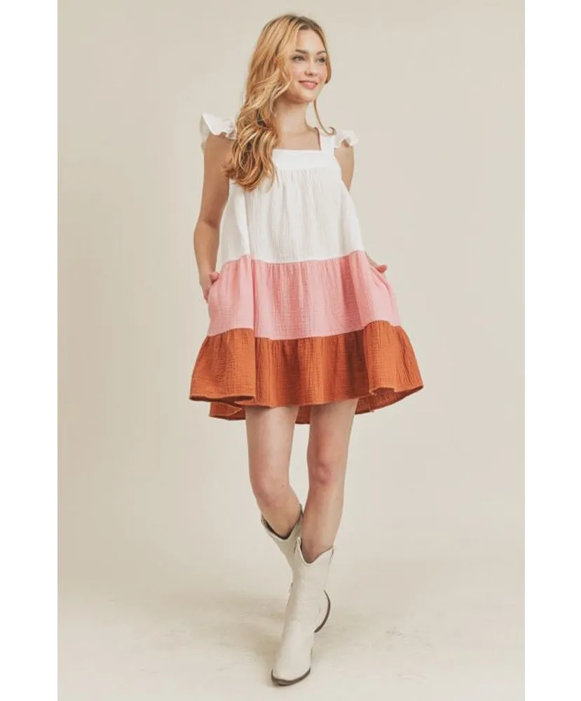 Summer Heat Tiered Gauze Dress