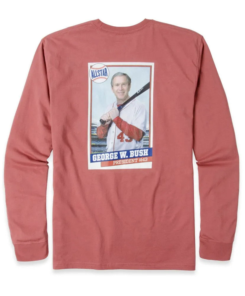 Rowdy Gentleman - G.W. Rookie Card Pocket Long Sleeve Tee