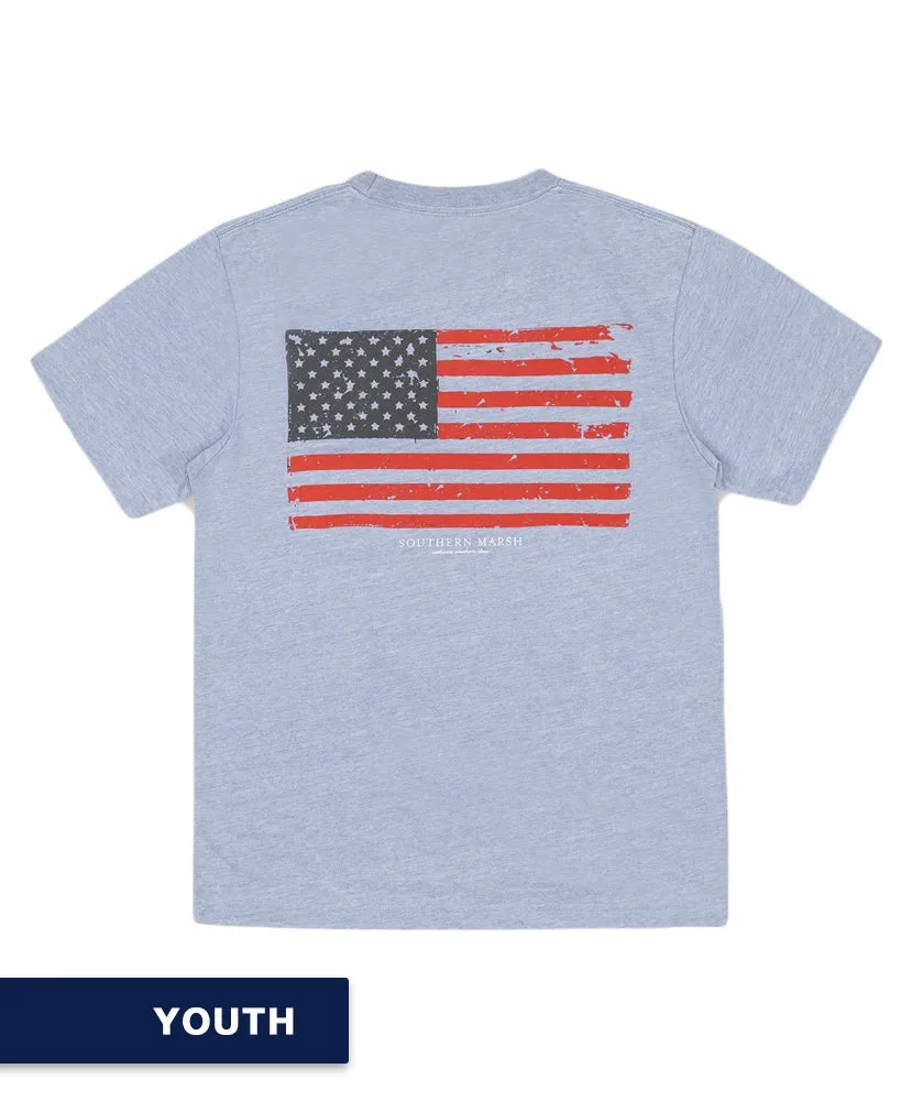 Southern Marsh - Youth Seawash Tee Vintage Flag