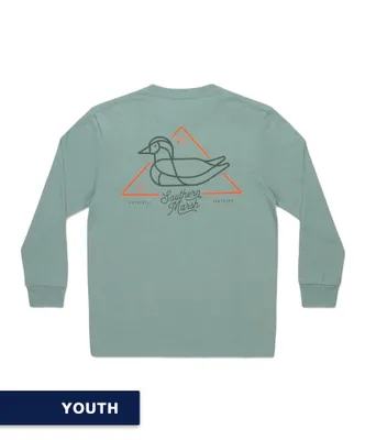 Southern Marsh - Youth Warning Duck Long Sleeve Tee