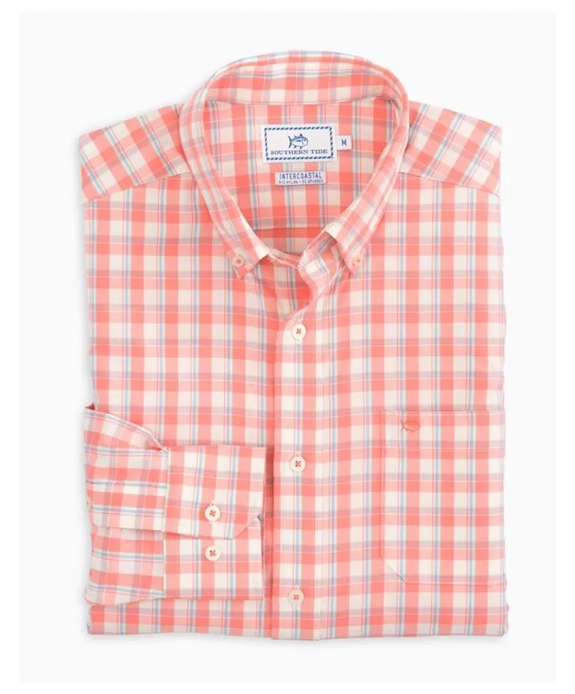 Southern Tide - Salt Cedar Plaid Intercoastal Sportshirt