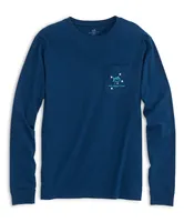 Southern Tide - Mens Cross Long Sleeve Tee