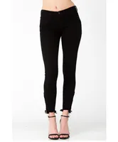 Back Black Cropped Jeans