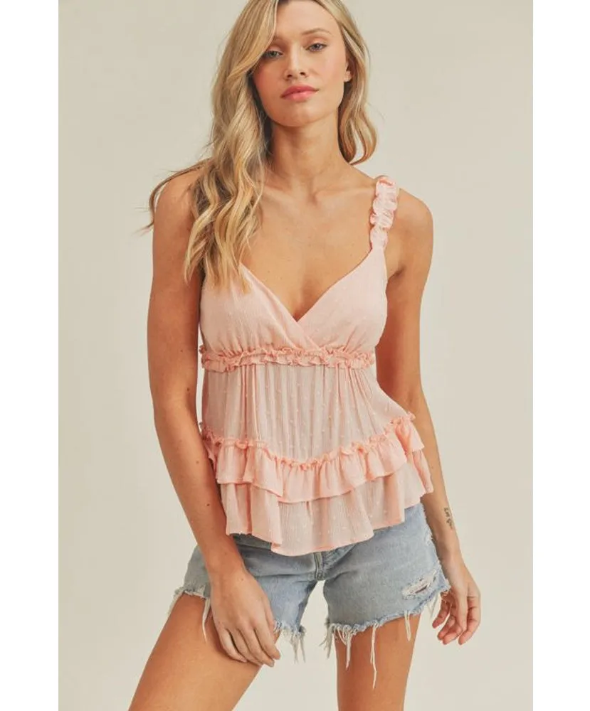 Ruffle Tiered Cami Top