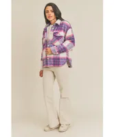 Brooke Brushed Plaid Shacket