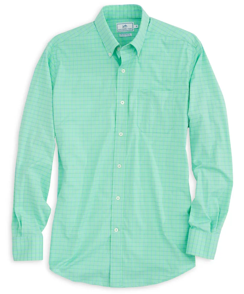 Southern Tide - Gorda Peak Check Intercoastal Performance Long Sleeve Shirt