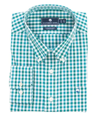 Southern Shirt Co - Lakeview Gingham Cotton Club Long Sleeve