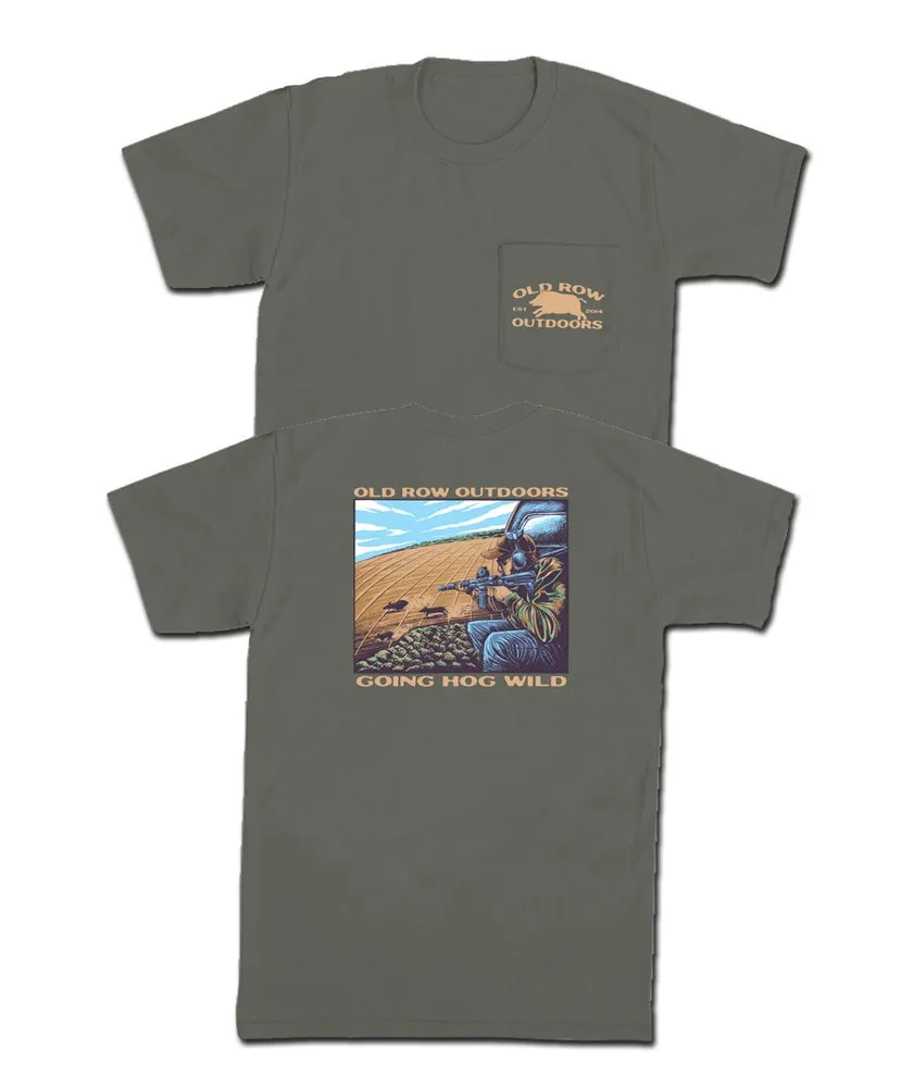 Old Row- Outdoors Hog Wild Pocket Tee