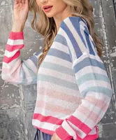 Cotton Candy Striped Sweater