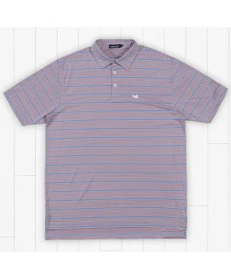 Southern Marsh - Bermuda Performance Polo Chenier Stripe