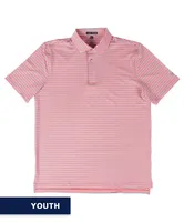 Southern Point -Youth Caddie Stripe Performance Polo