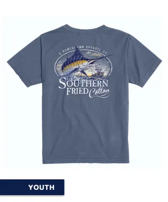 Southern Fried Cotton - Youth Wishin' I Was Fishin' Tee