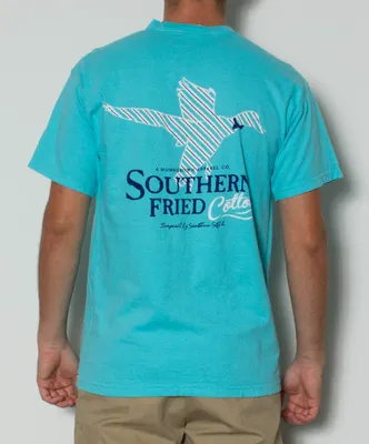 Southern Fried Cotton - Duck Stripes  Pocket Tee