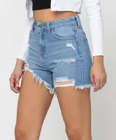 Miss USA Uneven Hem Shorts