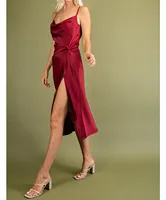 Like Fine Wine Silky Slip Dress