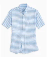 Southern Tide - Toe Side Stripe Short Sleeve Sport Shirt