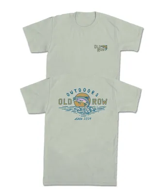 Old Row-Outdoors Jumping Trout Pocket Tee