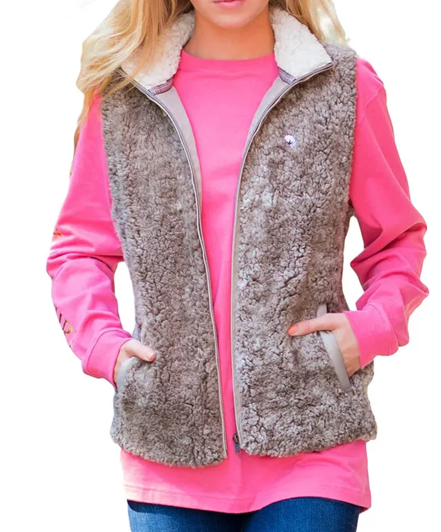 southern shirt sherpa vest