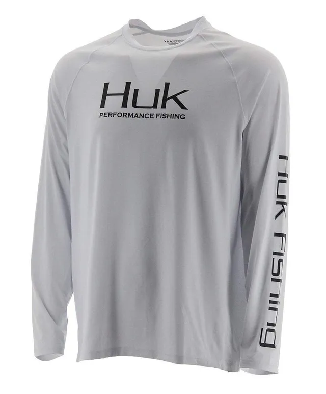 Huk Pursuit Rooster Wake Crew-Neck Long-Sleeve Shirt for Men