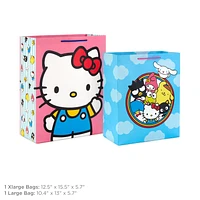 Hallmark Hello Kitty Gift Bag Bundle (2 Bags: 1 Large 13