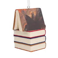 Harry Potter™ Stacked Books and Wand Ornament