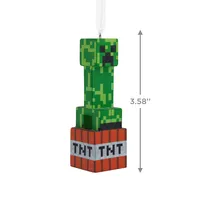 Minecraft Creeper on TNT Christmas Ornament