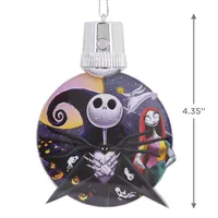 Disney Tim Burton's The Nightmare Before Christmas Jack and Sally Light-Up Christmas Ornament