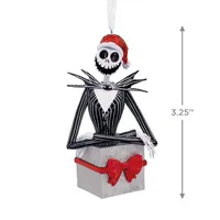 Disney Tim Burton's The Nightmare Before Christmas Jack Skellington in Present Ornament