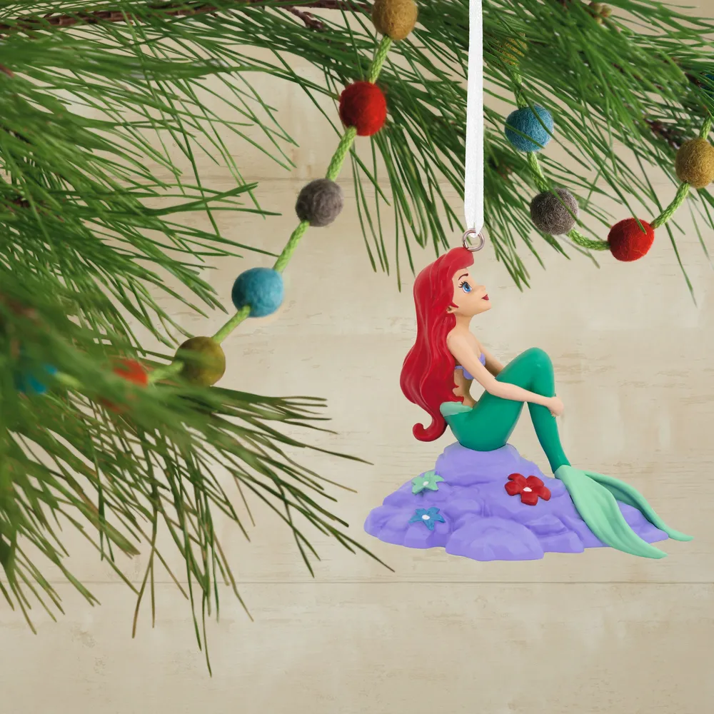 Disney The Little Mermaid Ariel on Rock Ornament