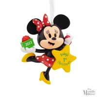 Disney Minnie Mouse Baby's First Christmas 2023 Christmas Ornament