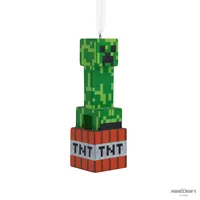 Minecraft Creeper on TNT Christmas Ornament
