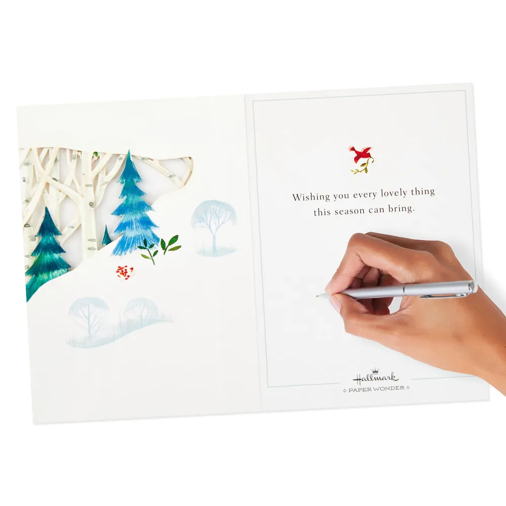 Paper Wonder Pop Up Holiday Card (Woodland Animals Pop Up)