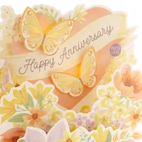 Paper Wonder Anniversary Pop Up Card for Wife or Girlfriend (Displayable Bouquet with Music)