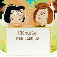 Paper Wonder Peanuts Pop Up Birthday Card (Snoopy, Charlie Brown, Day Filled with Fun)