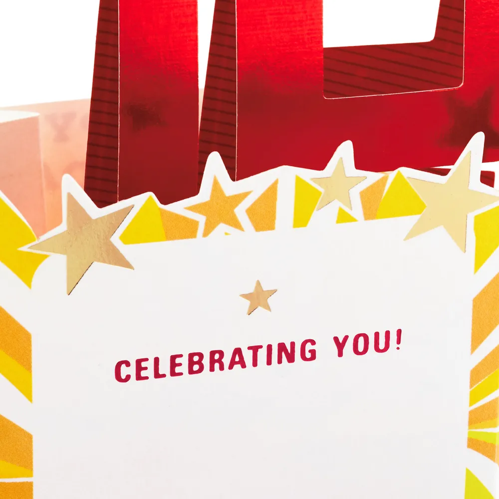 Paper Wonder 90th Birthday Pop Up Card (Celebrating You)