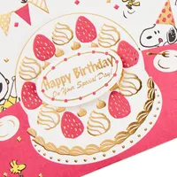 Pop Up Peanuts Birthday Card (Peanuts and Snoopy Cake)